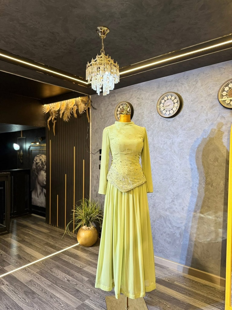 [S-103] شيفون فسدقي كورساج ستراس