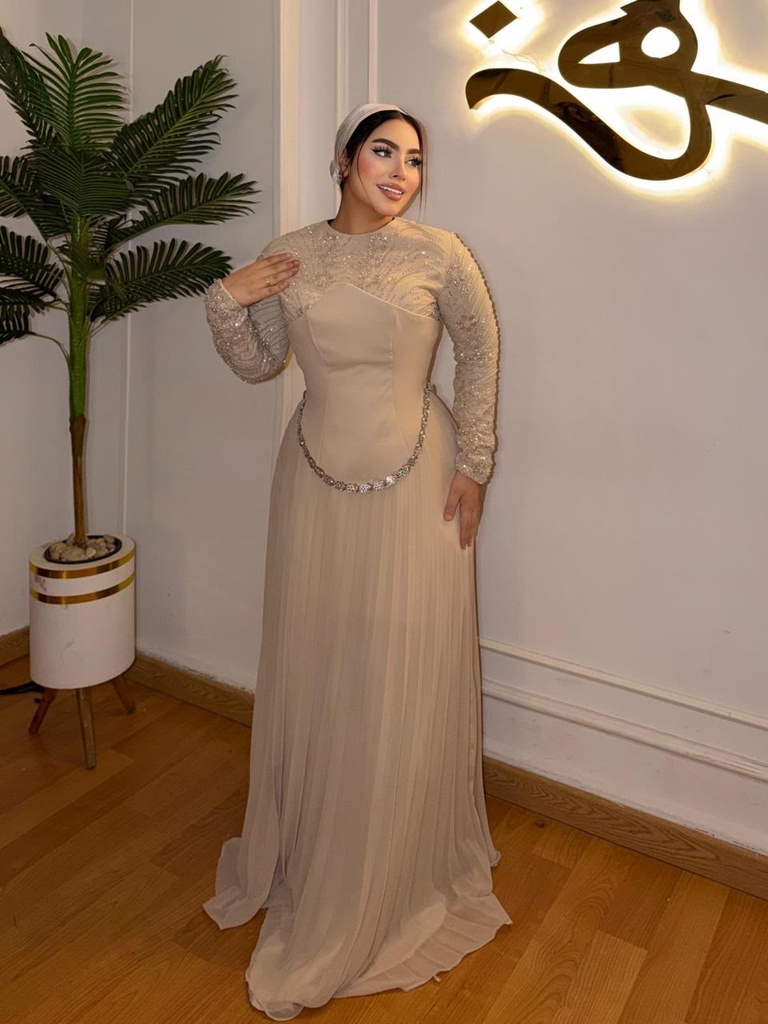 [S-137] شيفون فهاند فوق بيج كورساج ساده
