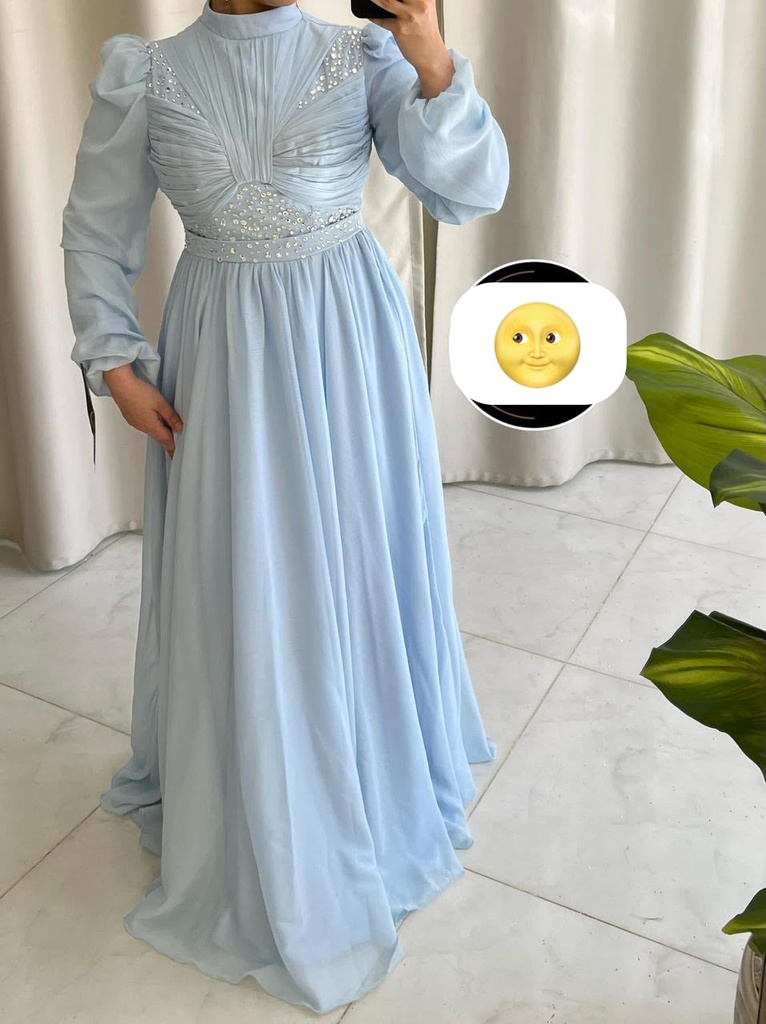 [S-157] كرينكل بيبي بلو منفوش ستراس