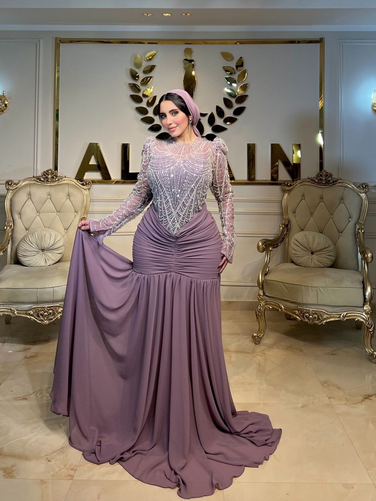 [S-163] هاند لافندر شيفون كالوش تحت